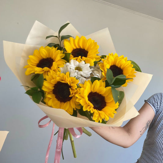 Ramo 5 Girasoles Frescos